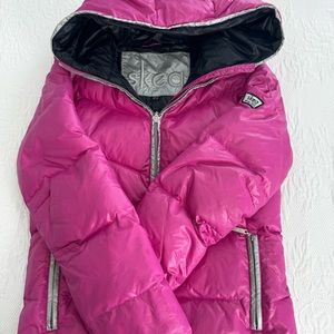 💕SKEA 💕Paris sz 8 Hot Pink Down Filled Ski Jacket $509+
